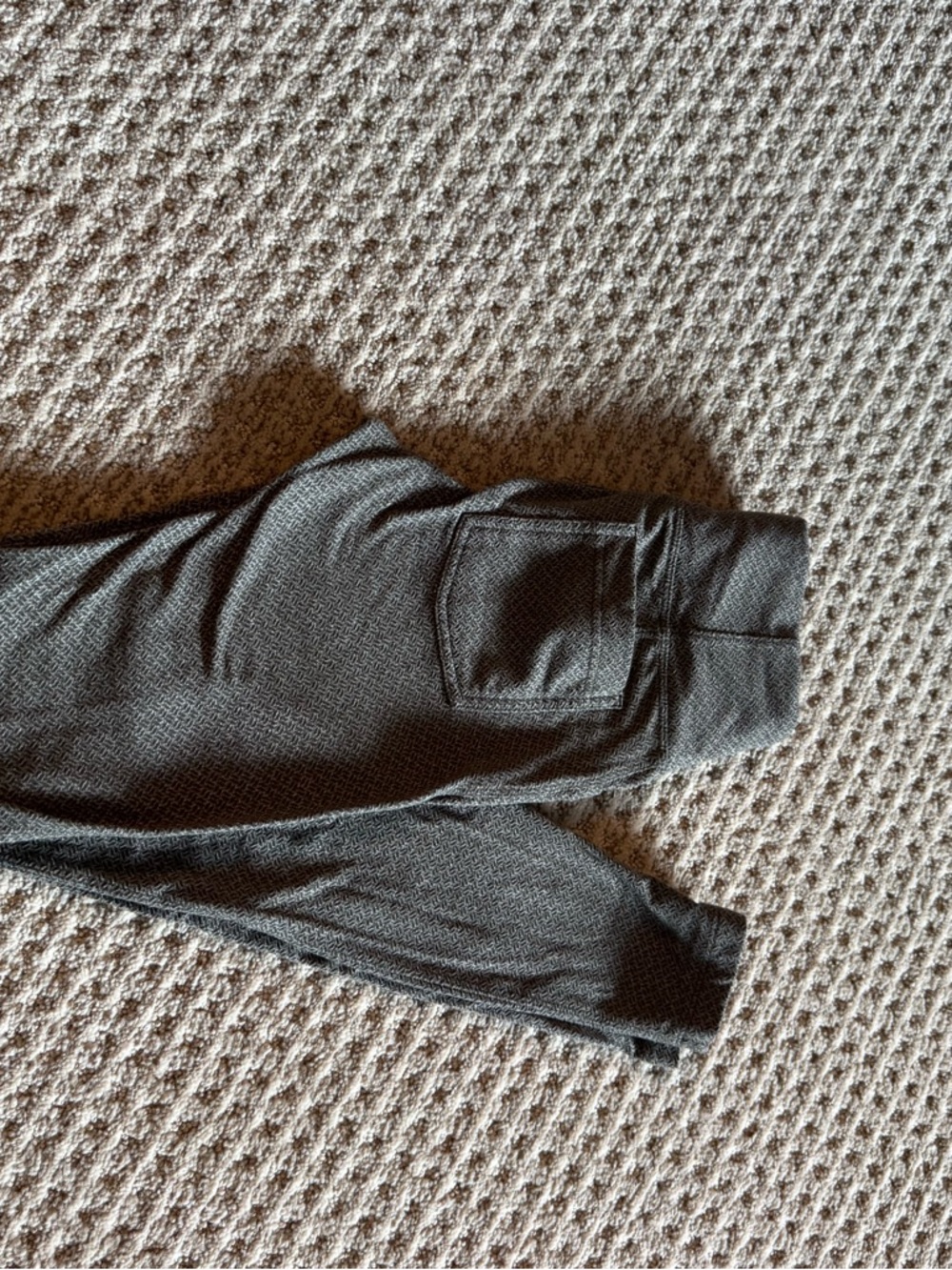 Athleta Dark Green Textured Leggings with Pocket